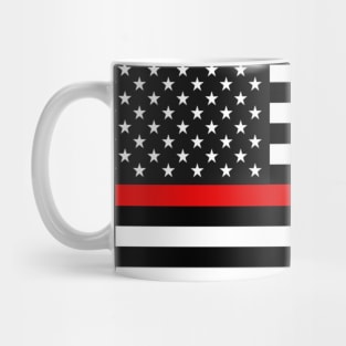 Thin Red Line American Flag Mug